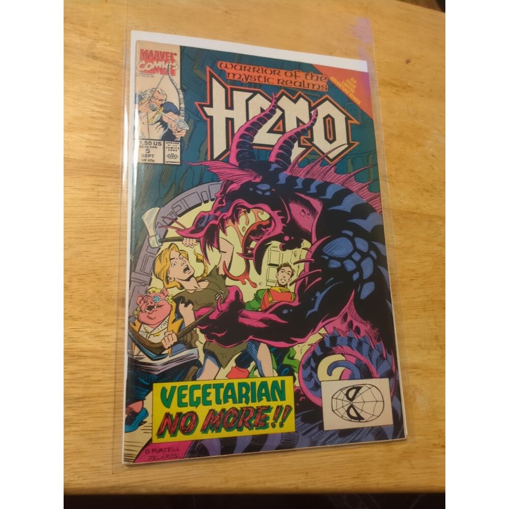 1990 Marvel Comic HERO #5